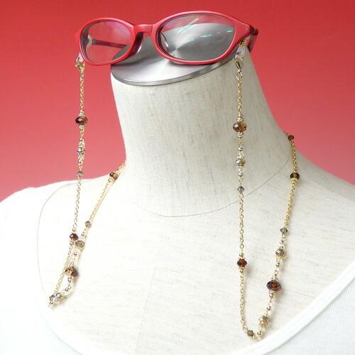 メール便 ネックレスになる メガネチェーン エレガント スワロフスキー ネックレス 眼鏡チェーン グラスコード マスクチェーン ギフトに プレゼントに |  | 04