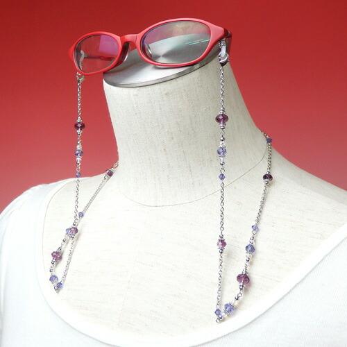 メール便 ギフトケース付き ネックレスになる メガネチェーン エレガント スワロフスキー ネックレス マスクチェーン バレンタイン ギフトに プレゼントに |  | 03