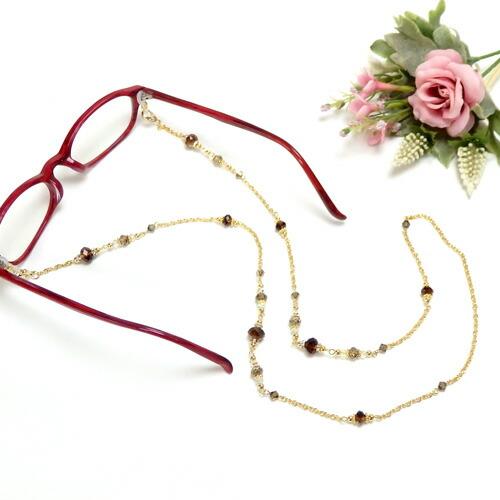 メール便 ギフトケース付き ネックレスになる メガネチェーン エレガント スワロフスキー ネックレス マスクチェーン バレンタイン ギフトに プレゼントに |  | 09