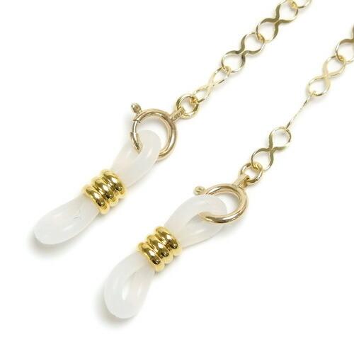 メガネチェーン K10 10金 ゴールド インフィニティエックス ネックレスにもなる 2WAY 眼鏡チェーン 母の日 父の日 敬老の日 プレゼント 贈答品 無限大 |  | 03