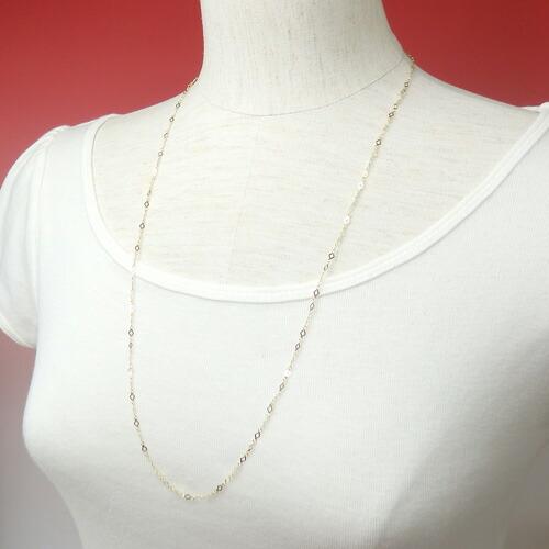 メガネチェーン 10金 ひし形 スパークル ダイヤ型チェーン K10 ネックレスにもなる 2WAY 眼鏡チェーン ゴールド 母の日 父の日 敬老の日 プレゼント ギフト |  | 05