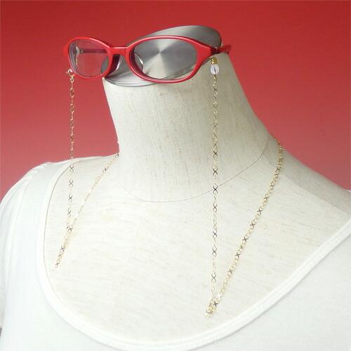 18金 メガネチェーン インフィニティエックス K18 ネックレスにもなる 2WAY 眼鏡チェーン ゴールド 金 母の日 父の日 敬老の日 プレゼント ギフト |  | 01