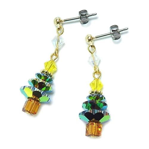 クリスマスツリー スワロフスキー ピアス イヤリング レディース チタンピアス プレゼント ギフト クリスマス ギフトに プレゼントに |  | 04