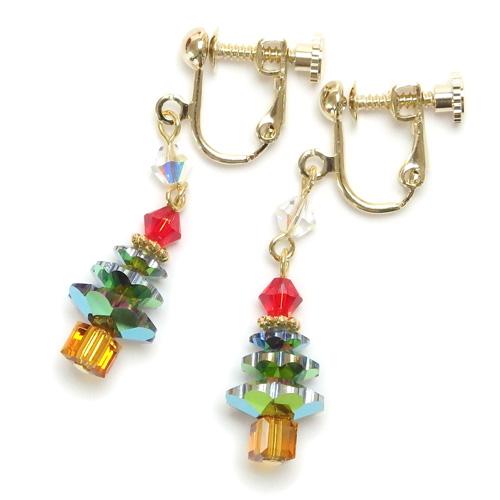 クリスマスツリー スワロフスキー ピアス イヤリング レディース チタンピアス プレゼント ギフト クリスマス ギフトに プレゼントに |  | 06