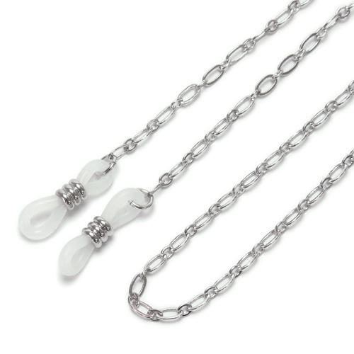 メール便 メガネチェーン フィガロ チェーン ゴールド色 シルバー色 ピンクゴールドカラー ガンメタ めがねチェーン 眼鏡チェーン 金 銀 マスクチェーン |  | 03