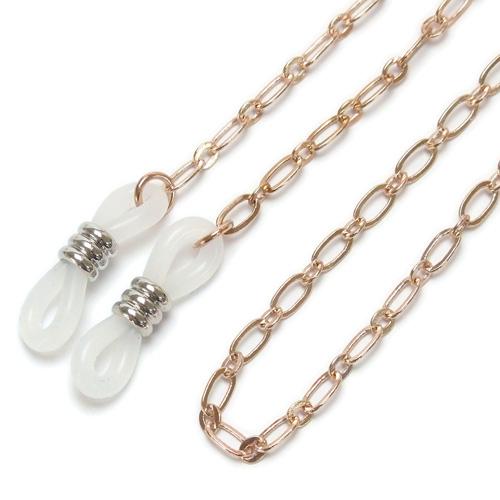 メール便 メガネチェーン フィガロ チェーン ゴールド色 シルバー色 ピンクゴールドカラー ガンメタ めがねチェーン 眼鏡チェーン 金 銀 マスクチェーン |  | 06