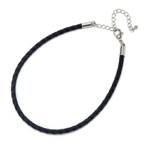 四つ編み エコレザー レザー調 合皮コード アンクレット シンプル 男性用 メンズ レディース 軽量 バレンタイン ギフトに プレゼントに |  | 02