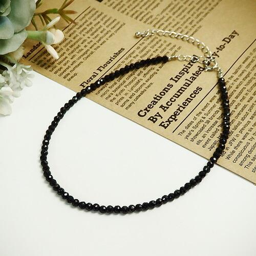 メール便 ブラックスピネル アンクレット 男性用 メンズ レディース ユニセックス 天然石 パワーストーン バレンタイン ギフトに プレゼントに | 