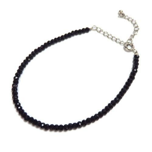 メール便 ブラックスピネル ブレスレット 男性用 メンズ レディース ユニセックス 天然石 パワーストーン 風水 バレンタイン ギフトに プレゼントに | 
