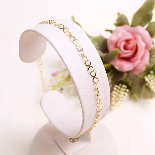 K18 ゴールド チェーン ブレスレット インフィニティ エックス 18金 イエローゴールド ギフト ホワイトデー ギフトに プレゼントに 爆買 |  | 01