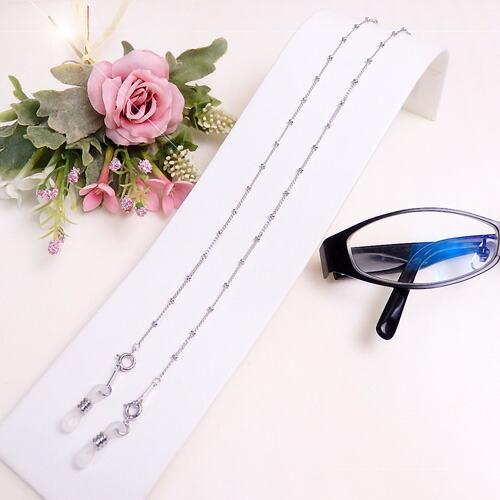 メール便 メガネチェーン 銀 喜平 カシメ玉付 シルバーチェーン ネックレスにもなる 2WAY 眼鏡チェーン 母 父 敬老の日 マスクチェーン マスク紐 silver_s |  | 01