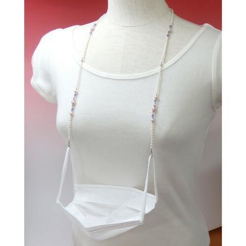 メール便 ネックレスになる お姫様 メガネチェーン 淡水パール スワロフスキー パールネックレス 眼鏡チェーン クリスマス ギフトに プレゼントに |  | 07