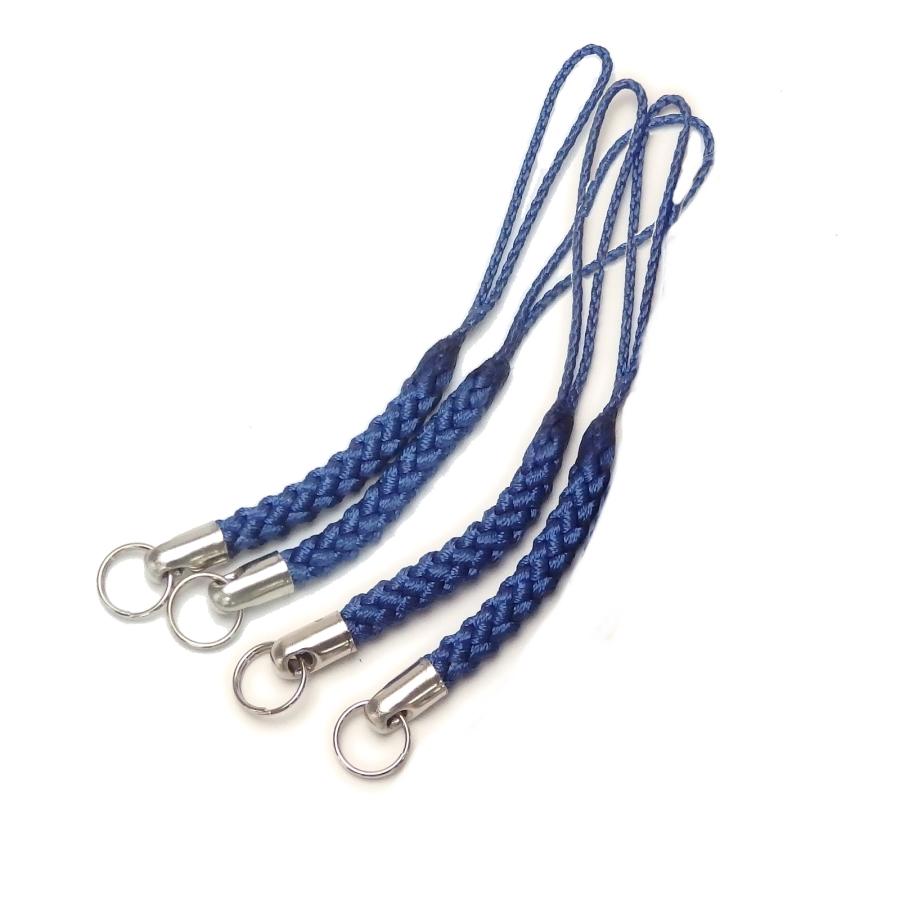 メール便 根付け紐 根付紐 ストラップ 金具 4本 赤 青 白 ブルー シルバーカラー 二コイル付き アクセサリー 金具 根付けひも 材料 ハンドメイド |  | 01