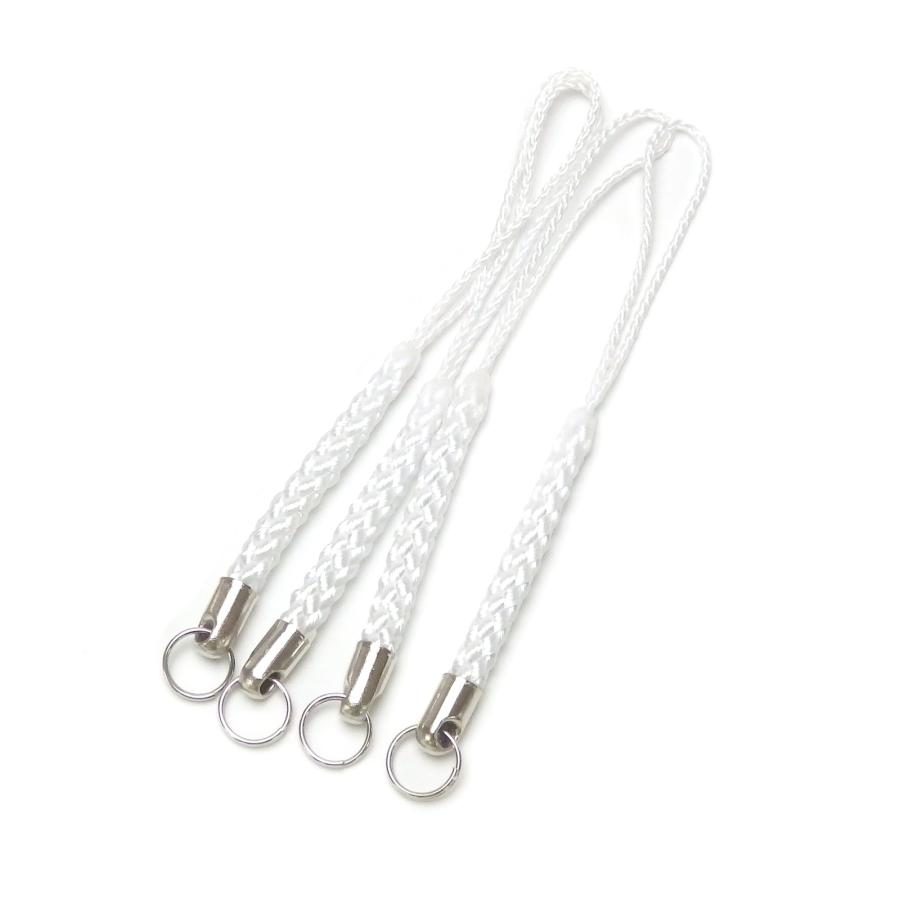 根付け紐 根付紐 ストラップ 金具 4本 黒 白 青 赤 シルバーカラー 二コイル付き アクセサリー 金具 根付けひも 材料 ハンドメイド 爆買 |  | 02