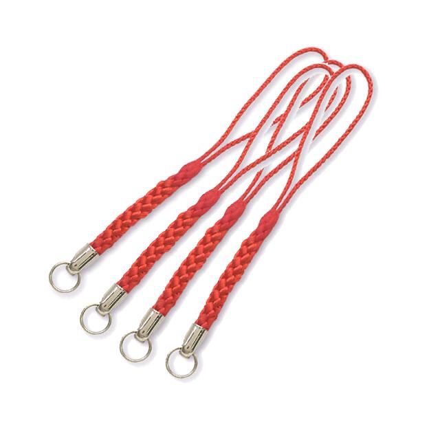 根付け紐 根付紐 ストラップ 金具 4本 黒 白 青 赤 シルバーカラー 二コイル付き アクセサリー 金具 根付けひも 材料 ハンドメイド 爆買 |  | 04