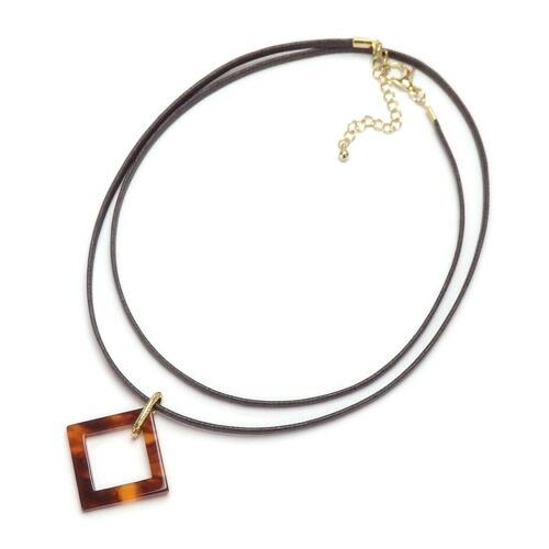 メール便 メガネホルダー べっ甲調 アクリル リング グラスホルダー ネックレス ペンダント 平紐 マーブル 四角 スクエア 首掛け 眼鏡ホルダーおしゃれ |  | 01