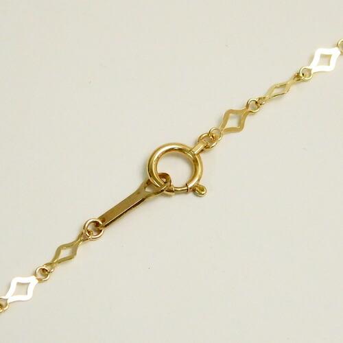 アンクレット K10 ゴールド チェーン ひし形 スパークル 10金 イエローゴールド ダイヤ形 ギフト ギフトケース |  | 03