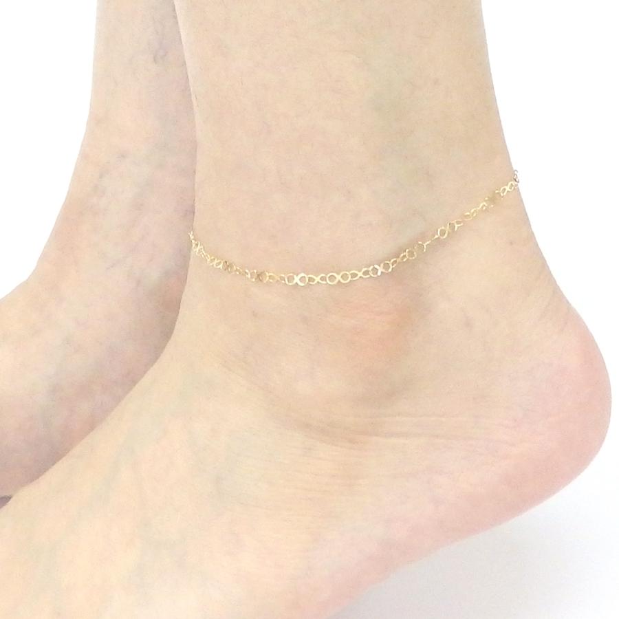 K18 ゴールド チェーン アンクレット インフィニティ エックス 18金 イエローゴールド ギフト ホワイトデー ギフトに プレゼントに 爆買 |  | 02