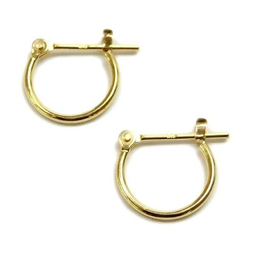 K18 フープ ピアス 1×10mm パイプ クロッシング 18金 18K YG イエローゴールド シンプル バレンタイン ギフトに プレゼントに |  | 01