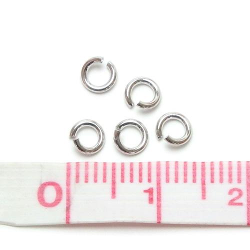 メール便 シルバー 丸カン 5個 0.8×4.0mm 銀製 Ag 線径0.8mm 外経4.0mm アクセサリーパーツ 作成 修理 金具 爆買 |  | 01