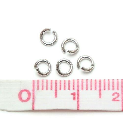 メール便 シルバー 丸カン 2個 0.8×4.0mm 銀製 Ag 線径0.8mm 外経4.0mm アクセサリーパーツ 作成 修理 金具 silver_s |  | 01