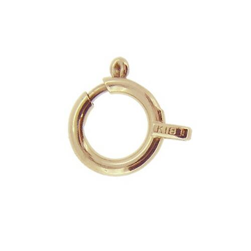 K18 ゴールド 引き輪 6mm イエローゴールド色 ヒキワ 18金 6ミリ K18YG ひきわ アクセサリーパーツ 金具 留め具 | 