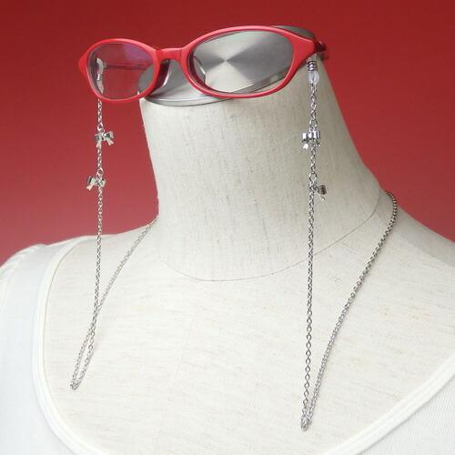 メール便 メガネチェーン リボン チャーム 眼鏡チェーン めがねチェーン おしゃれ かわいい マスクチェーン マスク紐 マスクストラップ |  | 04