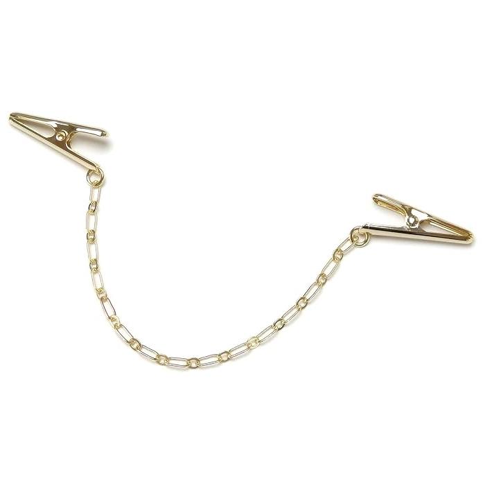 メール便 ショールクリップ ストールクリップ ショート シンプル フィガロチェーン ドレスクリップ シェイプレット スカーフクリップ レディース |  | 04