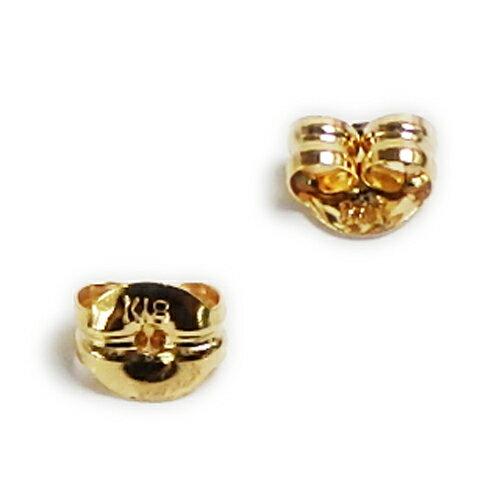 ピアスキャッチ K18 YG 1ペア MLS 18金 イエローゴールド 軸の太さ 約0.7〜0.8mmポスト用 金具 爆買 | 