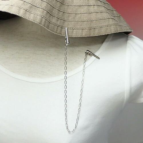 メール便 ドレスクリップ ロング 帽子クリップ フィガロチェーン 帽子留め レディース 帽子止めホルダー 帽子ストッパー ナプキン ナフキンクリップ |  | 02