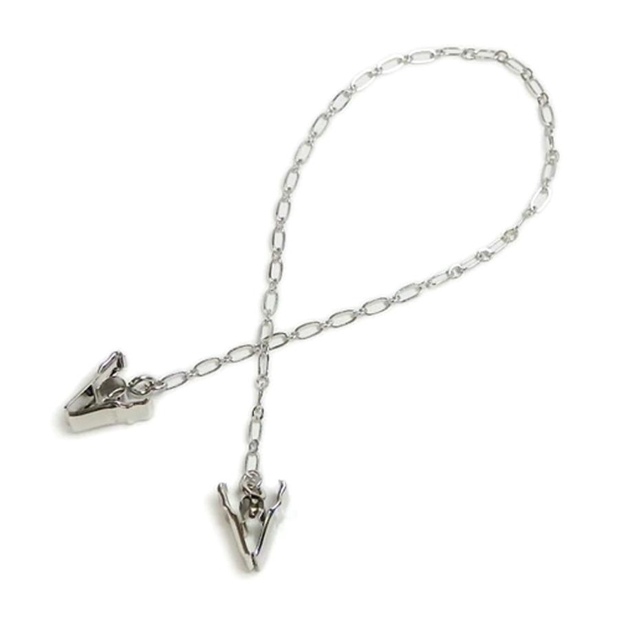 メール便 帽子クリップ チェーンタイプ ロング ワニグチ 帽子留め フィガロチェーン ハットクリップ  ハットキーパー クリスマス ギフトに プレゼントに |  | 02