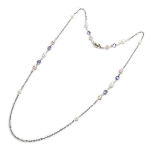 メール便 ネックレスになる メガネチェーン シャネルストーン & 淡水真珠 眼鏡チェーン 淡水パール マスクチェーン クリスマス ギフトに プレゼントに |  | 02