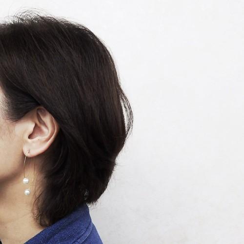 あこや真珠 バロックパール クリーム系 ノンホールピアス イヤリング 樹脂イヤリング レディース パール 金色 クリスマス ギフトに プレゼントに |  | 03