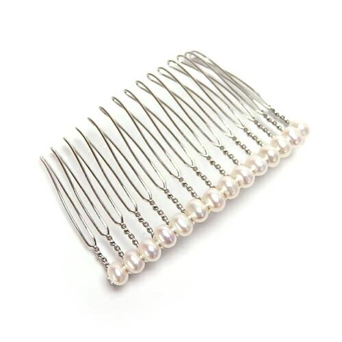 ヘアコーム ヘアーコーム 淡水パール ヘアアクセサリー 淡水真珠 パール 髪飾り フォーマル かんざし くしタイプ ヘッドドレス |  | 01