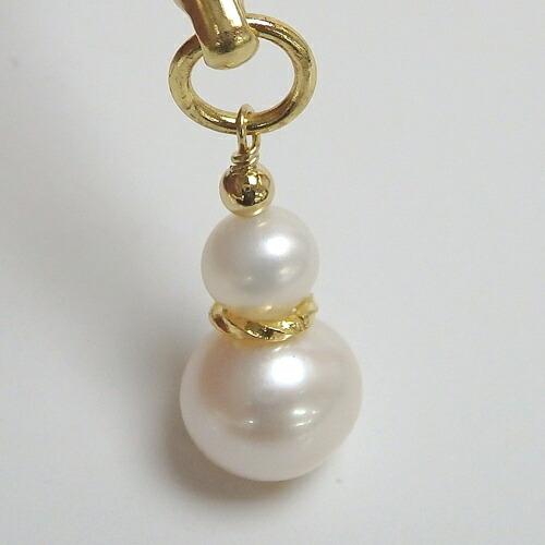 ひょうたん 淡水パール 根付 金色 瓢箪 ストラップ キーホルダー 真珠 縁起物 開運 パール ヒョウタン クリスマス ギフトに プレゼントに |  | 02