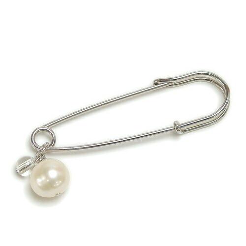 メール便 淡水パール 水晶 カブトピン ブローチ ゴールドカラー 真珠 ショールピン ストールピン キルトピン クリスマス ギフトに プレゼントに |  | 03