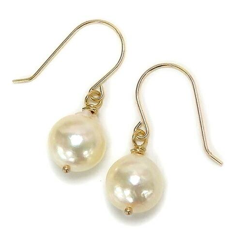 あこや バロック 真珠 K18 フック ピアス レディース パール クリーム系 18金 イエローゴールド K18YG Ｋ18 バレンタイン ギフトに プレゼントに |  | 01