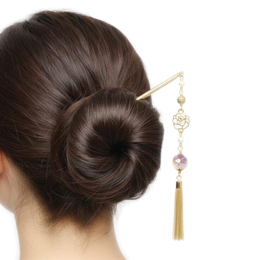 メール便 かんざし 浴衣 情熱のバラ 和装 留袖 浴衣 着物 パール 一本 コーム 薔薇 透かし ローズ 唐草樹脂ビーズ 真珠 揺れる タッセル 帯飾り 和風モダン |  | 06