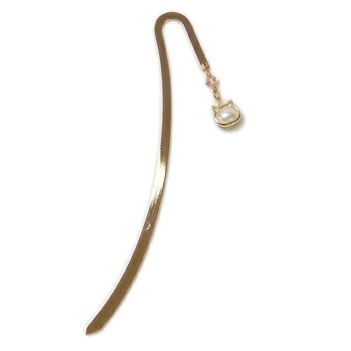 メール便 しおり ブックマーカー 猫 金属 メタル ゴールドカラー キャット 栞 贈り物 贈答品 プレゼント ギフト バレンタイン ギフトに プレゼントに |  | 03