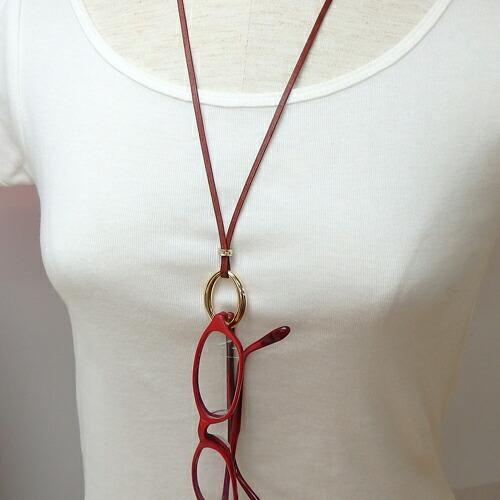 メール便 メガネホルダー ネックレス マーキス ツイストオーバル 樹脂 楕円形 リング コットン 平紐 眼鏡ホルダー 軽量 グラスホルダー 首掛け CCBパーツ |  | 03