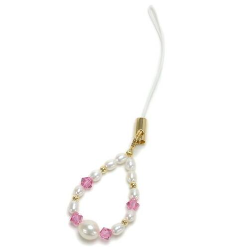 メール便 ストラップ パール 携帯 トップパール 七色 スワロフスキー 淡水真珠 スマホストラップ ハロウィン ギフトに プレゼントに 爆買 |  | 01