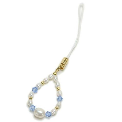 メール便 ストラップ パール 携帯 トップパール 七色 スワロフスキー 淡水真珠 スマホストラップ ハロウィン ギフトに プレゼントに 爆買 |  | 02