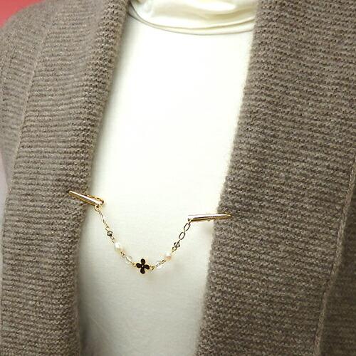 メール便 ショールクリップ ストールクリップ お花 と パール 淡水真珠 ドレスクリップ シェイプレット 水晶玉 スワロフスキー 帽子クリップ レディース |  | 02