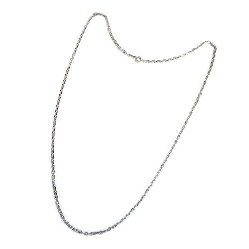 メール便 ギフトケース付き シルバーチェーン ネックレス カットアズキ 60cm 銀製 シルバーネックレス あずき シルバー925 silver_sの画像
