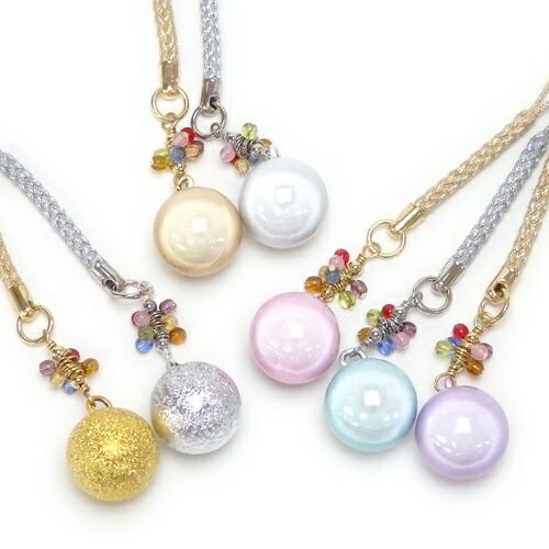 メール便 厄除け 七色 チェコビーズ 水琴鈴 カラフル 丸玉 ミュージックボール 根付 ストラップ キーホルダー 開運 ハーモニーボール ガムランボール 鈴の音 | 