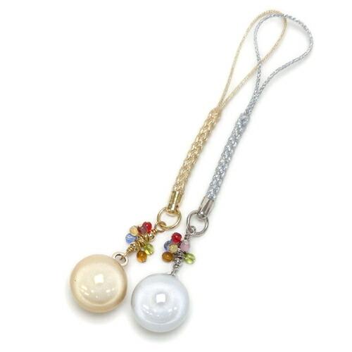 メール便 厄除け 七色 チェコビーズ 水琴鈴 カラフル 丸玉 ミュージックボール 根付 ストラップ キーホルダー 開運 ハーモニーボール ガムランボール 鈴の音 |  | 02