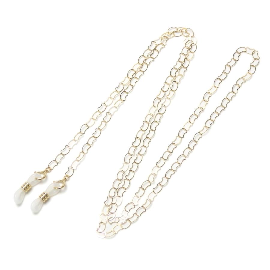 K18 18金 メガネチェーン 猫ちゃん チェーン ネックレスになる 2WAY 眼鏡チェーン YG イエローゴールド cat マスクチェーン クリスマス ギフトに プレゼントに |  | 02