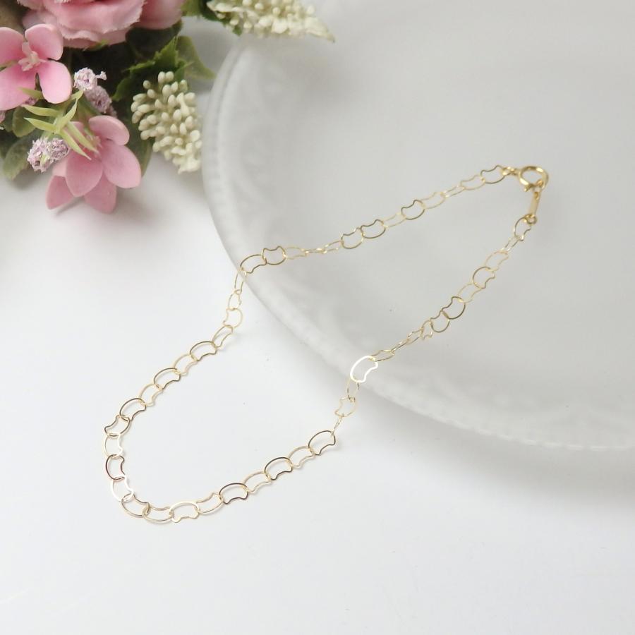 アンクレット K18 18金 猫ちゃん ゴールド チェーン ねこ K18YG イエローゴールド ケース付き cat バレンタイン ギフトに プレゼントに |  | 01