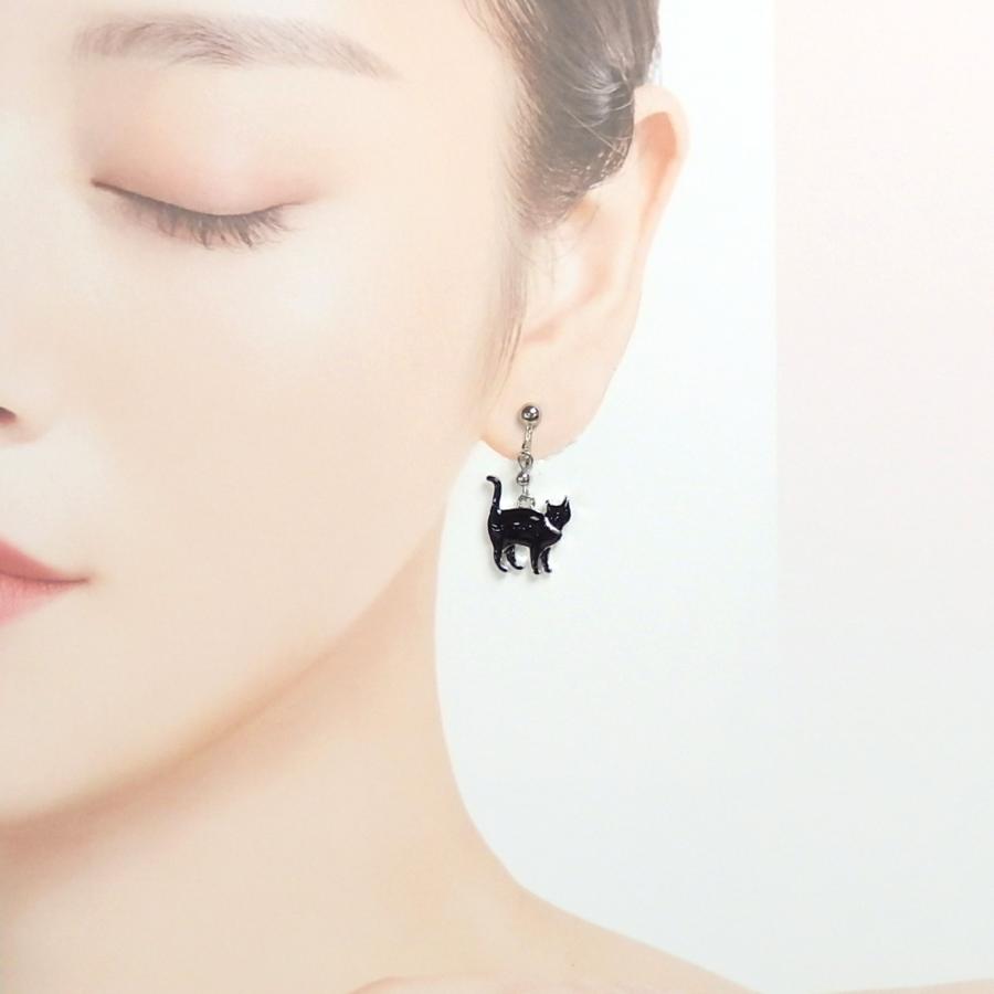 メール便 ピアス イヤリング お散歩猫ちゃん 振り向き猫ちゃん 猫 レディース cat ホワイトデー ギフトに プレゼントに 爆買 |  | 04