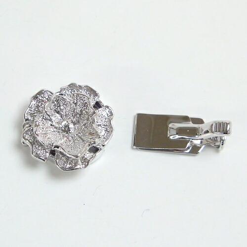 メール便 シルバー クラスプ 留め具 差し込み バラ型 1連 天珠用芯立て付き SV製 丸カン付き 1連ネックレス用 花型 銀製 クラスップ 留め金具 15mm |  | 02